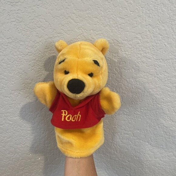 Disney 9” Winnie the Pooh Hand Puppet Plush Bear Mattel Arcotoys Golf Head Cover - Picture 2 of 7